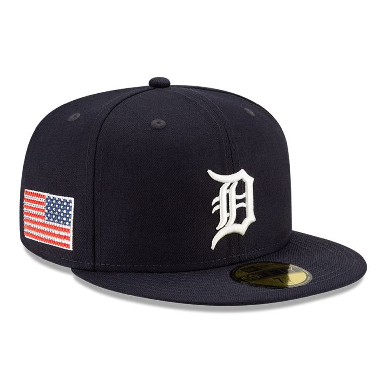 Gorras New Era 59fifty Azules - Detroit Tigers Swarovski 14082RITY